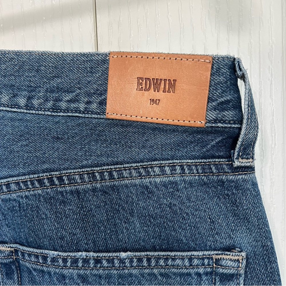 Edwin Anthropologie Kali Ankle Vintage Straight in Wipeout Size 30 - Picture 8 of 10